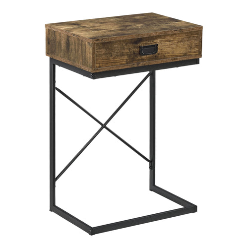 Table d'Appoint Marstrand 67 x 45 x 35 cm Noir Effet Bois Foncé [en.casa]