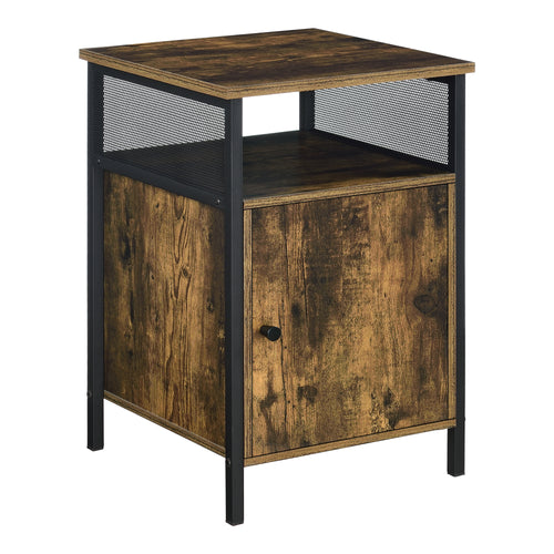 Commode Eigersund pour Salon 60 x 40 x 40 cm Noir Effet Bois Foncé [en.casa]