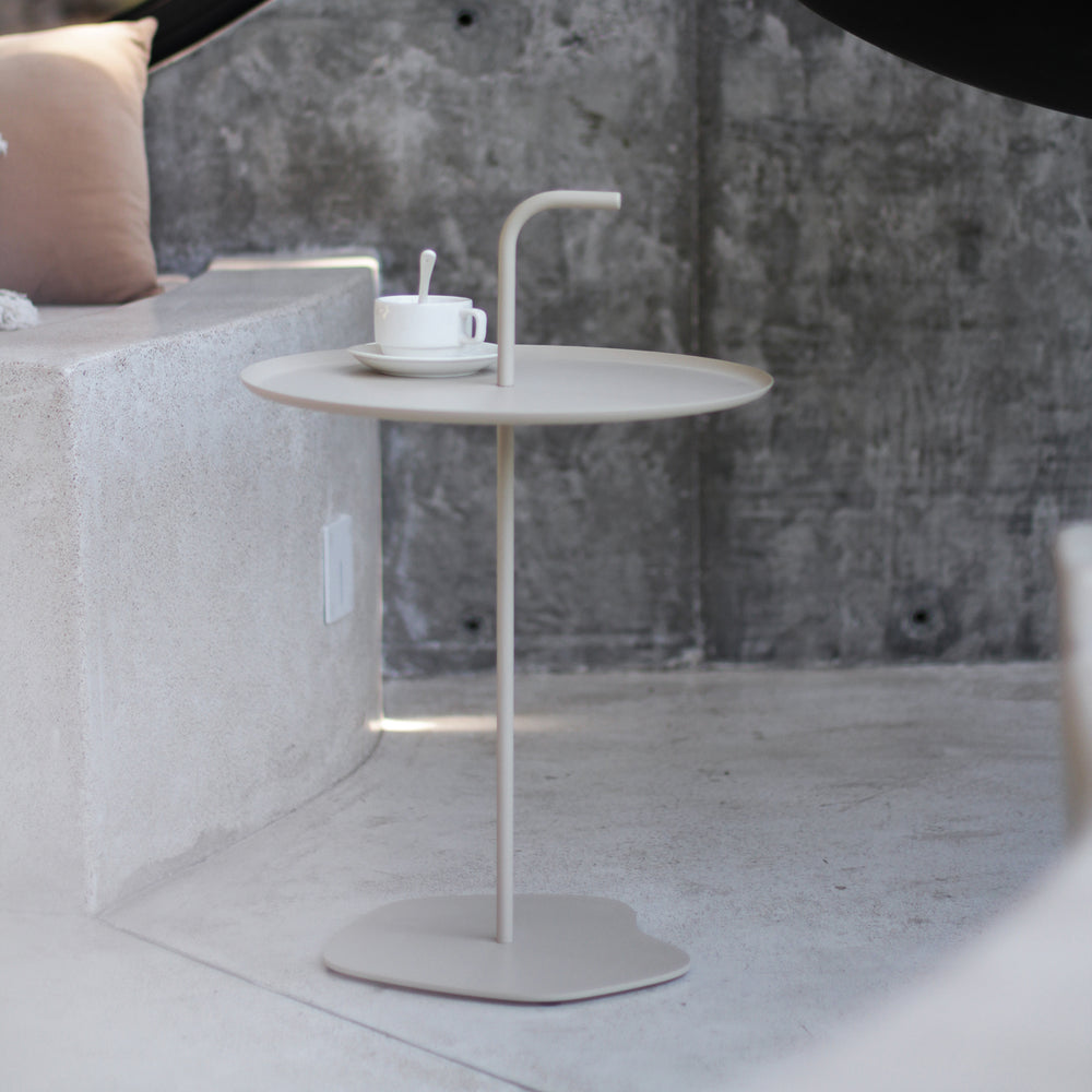 Table d'extérieur en métal Calimera 56,5 x Ø 38 cm [casa.pro]