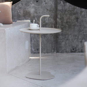 Table d'extérieur en métal Calimera 56,5 x Ø 38 cm [casa.pro]