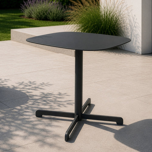 Table d'appoint d'extérieur Foggia 43x40x40 cm Acier Anthracite [casa.pro]