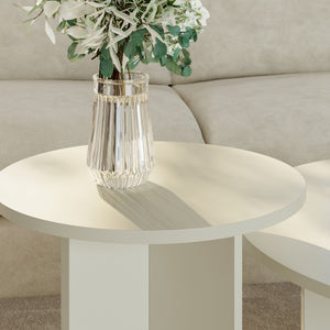 Lot de 2 tables basses gigognes Verummetka [en.casa]