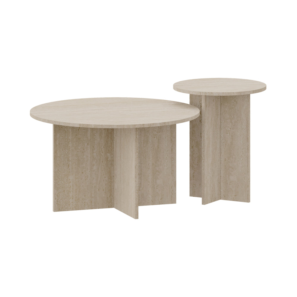 Table d'appoint lot de 2 Verummetka [en.casa]