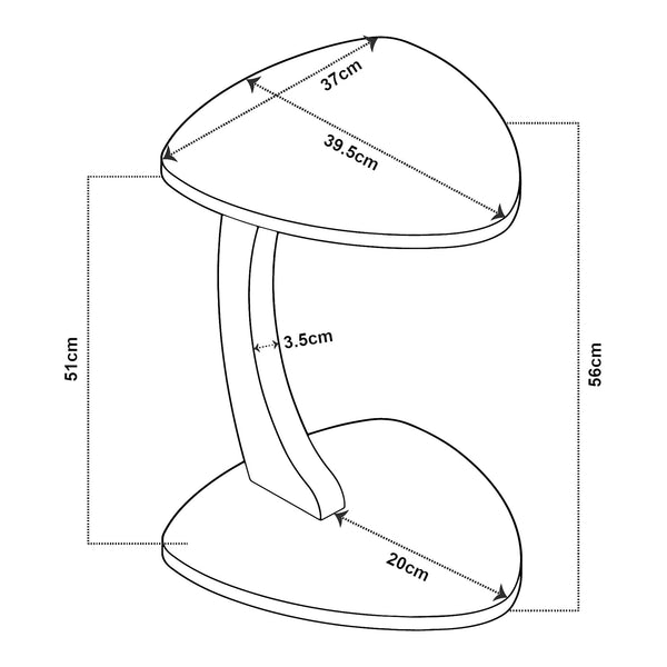 Table d'appoint Klinerg [en.casa]