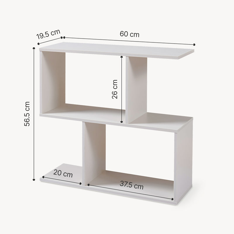 Croquis coté Table d'appoint Koxjö 57 x 60 x 20 cm [en.casa]