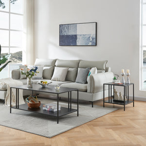 Table d'appoint Kumlinge acier [en.casa]