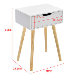 Table de Chevet Östersund 60 x 40 x 30 cm Plusieurs couleurs [en.casa]
