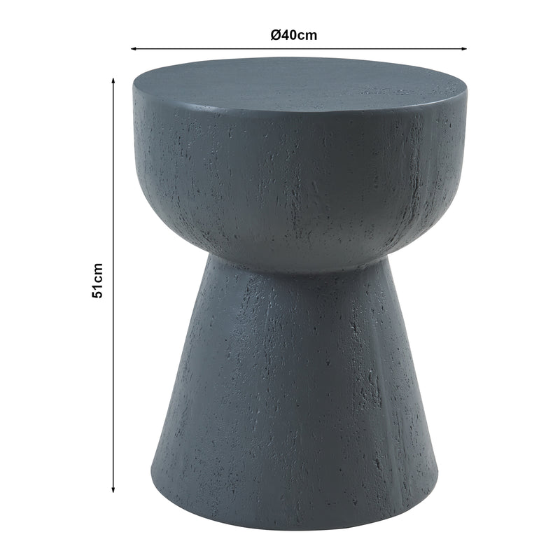 Croquis coté Table d'appoint Oulvepijanse 51 x 40 cm [en.casa] 