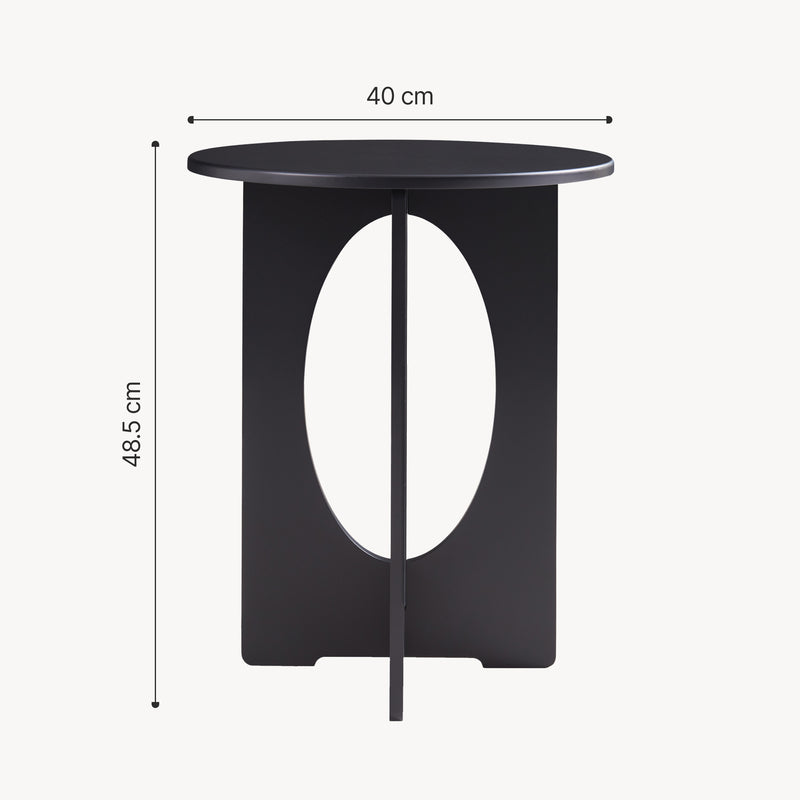 Croquis coté Table d'appoint Podeldsvin 49 x 40 cm [en.casa] 
