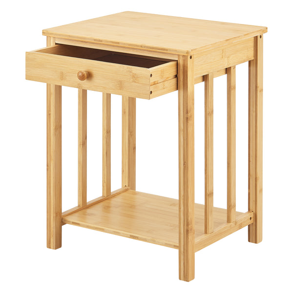 Table d'appoint Ranua Bambou Nature [en.casa]
