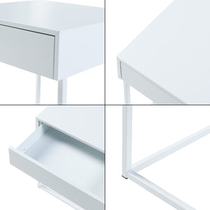 Table d'appoint Rautjärvi 50x43x41cm en acier en différentes couleurs [en.casa]