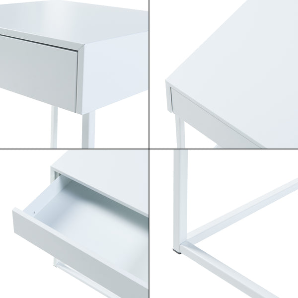 Table d'appoint Rautjärvi 50x43x41cm en acier en différentes couleurs [en.casa]