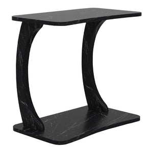 Table d'appoint Stattela en forme de C 59x35x56 cm [en.casa]