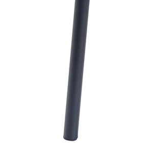 Table d'appoint Sula avec plateau rond métal noir [en.casa]