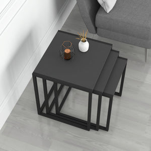 Table d'appoint Sunnfjord lot de 3 en différentes couleurs [en.casa]