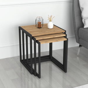 Lot de 3 tables d'appoint Sunnfjord gigognes [en.casa]