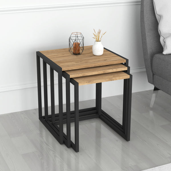 Lot de 3 tables d'appoint Sunnfjord gigognes [en.casa]