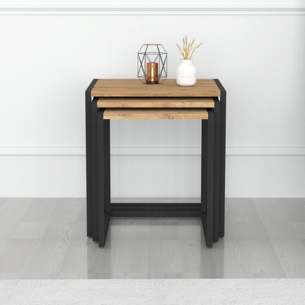 Lot de 3 tables d'appoint Sunnfjord gigognes [en.casa]