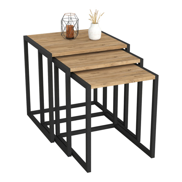 Lot de 3 tables d'appoint Sunnfjord gigognes [en.casa]