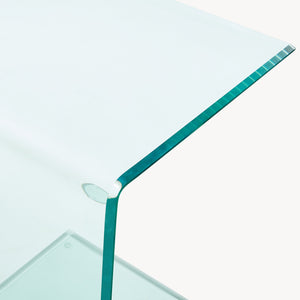 Table d'appoint Trölmapilu verre 60 x 40 x 40 cm [en.casa]