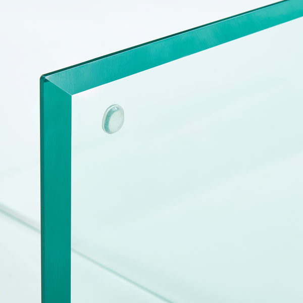 Table d'appoint Trölmapilu verre 60 x 40 x 40 cm [en.casa]