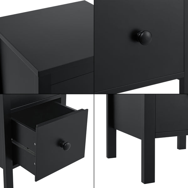 Table d'appoint Urjala Noir [en.casa]