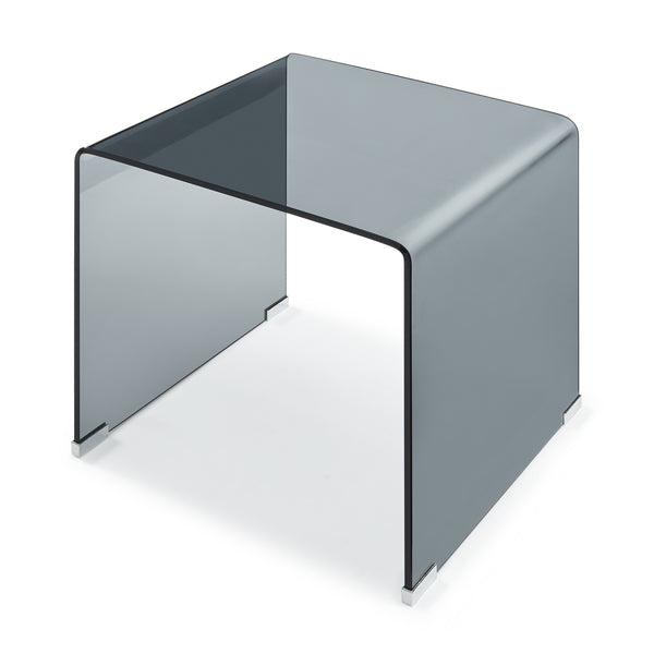 Table d’appoint Varlofrek verre trempé 50 x 50 x 50 cm [en.casa]