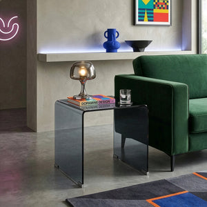 Table d’appoint Varlofrek verre trempé 50 x 50 x 50 cm [en.casa]