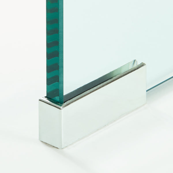 Table d’appoint Varlofrek verre trempé 50 x 50 x 50 cm [en.casa]