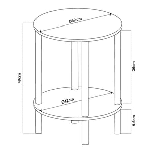 Table d'appoint Ves [en.casa]