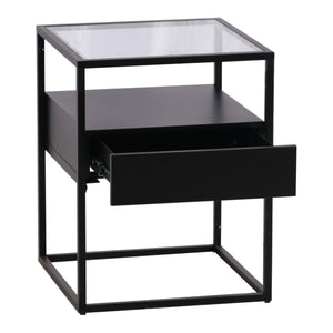 Table d'appoint Vissenbjerg avec tiroir en différentes couleurs [en.casa]