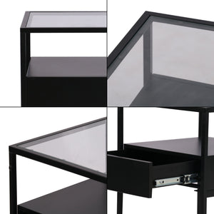 Table d'appoint Vissenbjerg avec tiroir en différentes couleurs [en.casa]