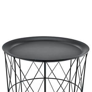 Set de 3 paniers en métal table d'appoint Worcester en.casa