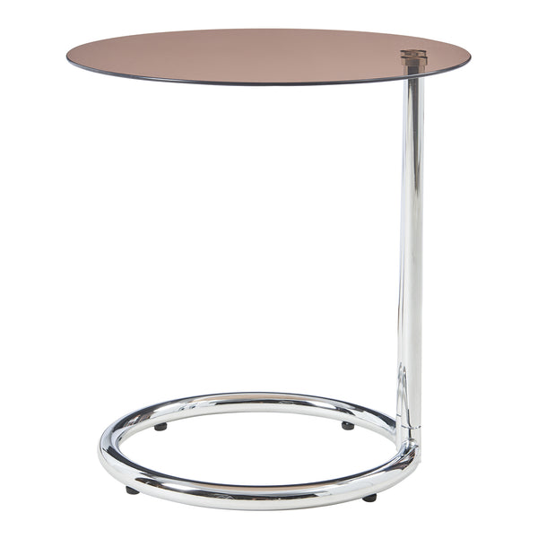 Table d'appoint Ylivieska verre trempé 46 x 45 cm [en.casa]
