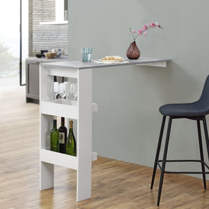 Table de bar Bromölla 120x45x106 cm différentes couleurs en.casa