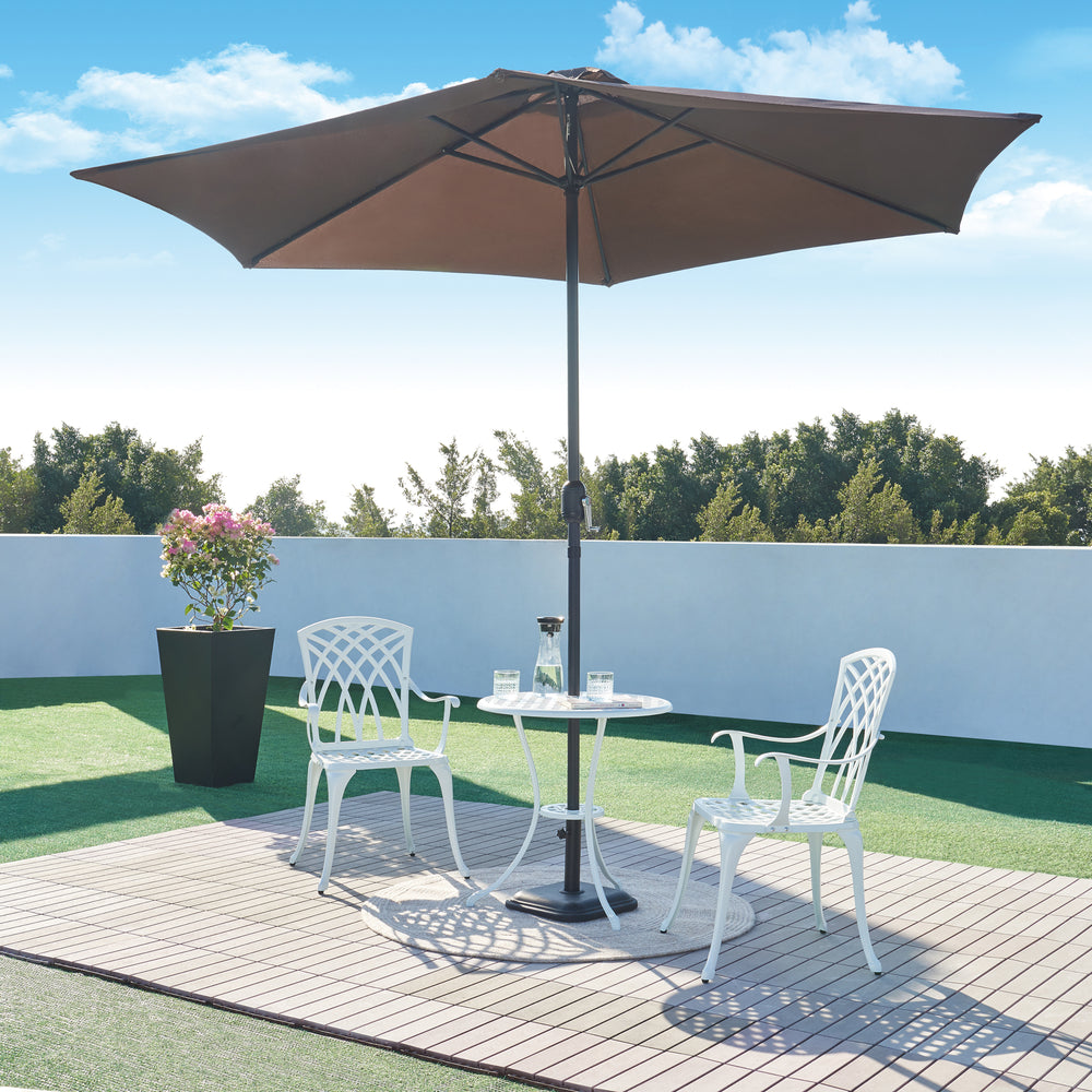 Ensemble bistrot Vena 3 pièces en fonte d'aluminium [casa.pro]