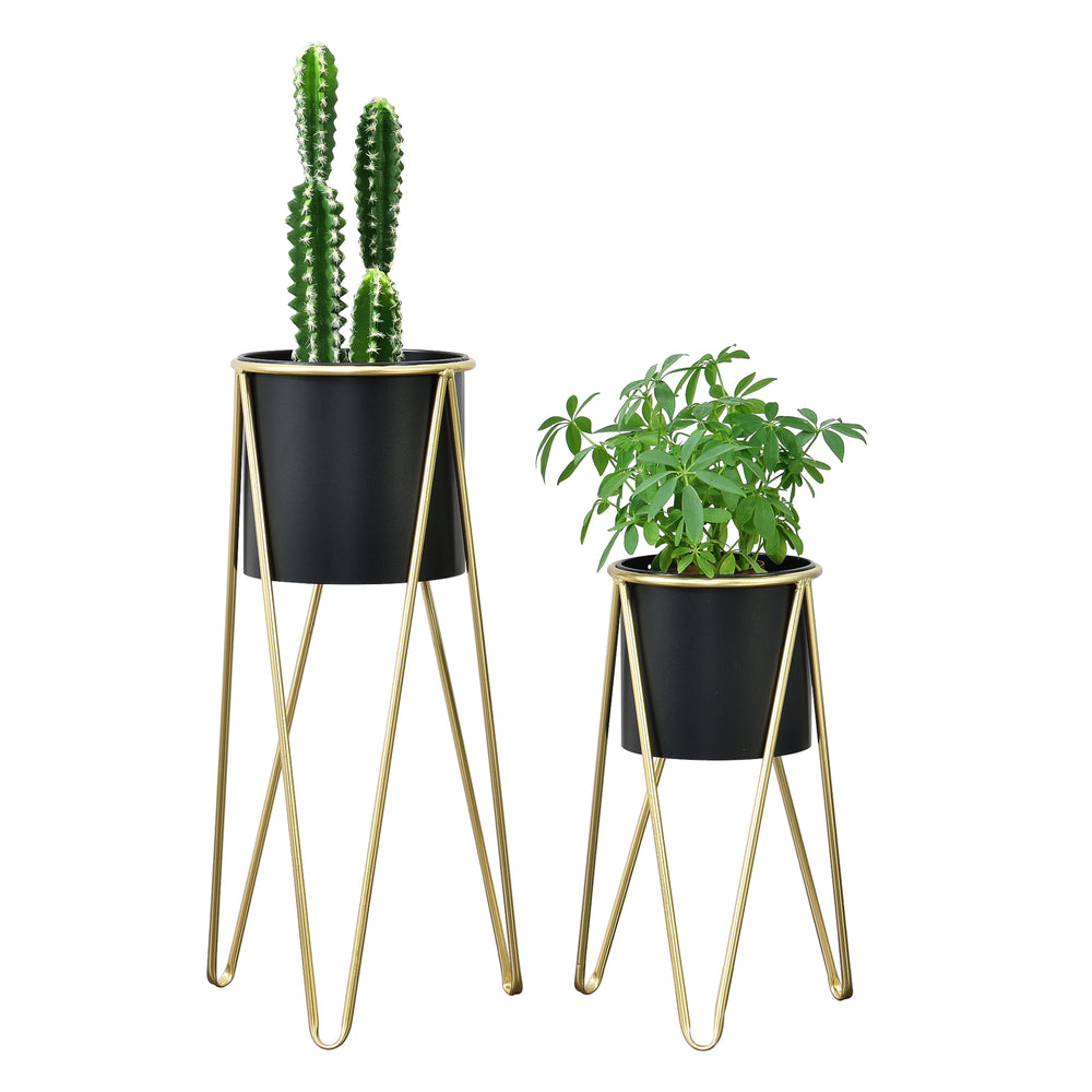 Support de fleurs Hedera 2 pièces avec pot de fleurs en différentes couleurs en.casa - premiumXL