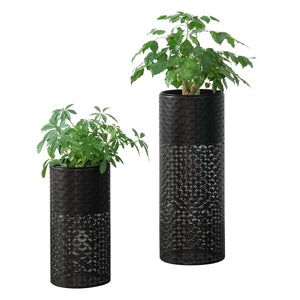 Support de fleurs Virton lot de 2 noir en.casa - premiumXL
