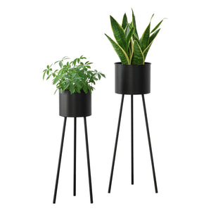Support de fleurs Dalhem lot de 2 noir en.casa - premiumXL