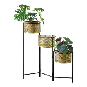 Support de fleurs Doel couleur laiton [en.casa] - premiumXL
