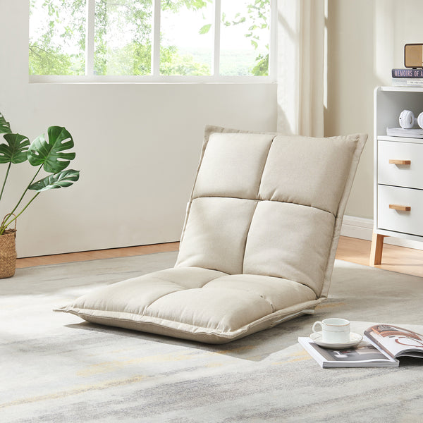 Lot de 2 fauteuils de sol Deinze avec dossier réglable [en.casa]