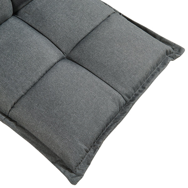 Lot de 2 fauteuils de sol Deinze avec dossier réglable [en.casa]