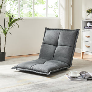 Lot de 2 fauteuils de sol Deinze avec dossier réglable [en.casa]