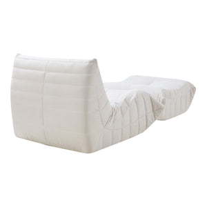 Fauteuil bas avec repose-pieds Kodsø 75x90x100 cm [en.casa]