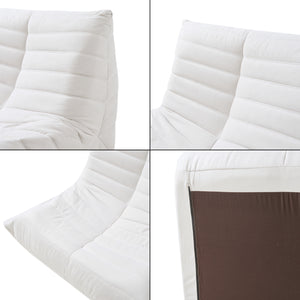 Fauteuil bas avec repose-pieds Kodsø 75x90x100 cm [en.casa]