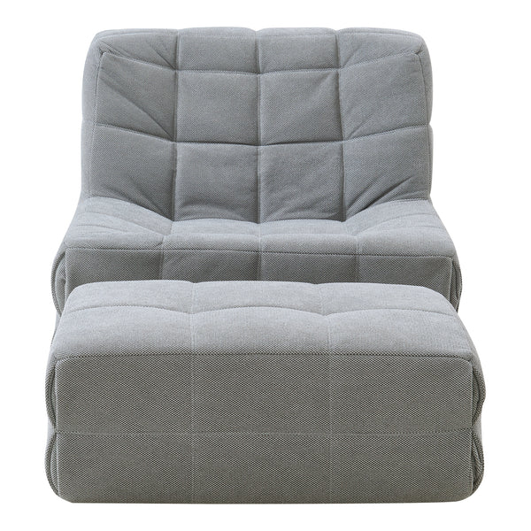 Fauteuil de sol Koskyvn avec repose-pieds 75 x 90 x 100 cm [en.casa]