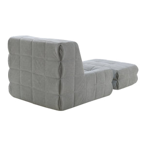 Fauteuil de sol Koskyvn avec repose-pieds 75 x 90 x 100 cm [en.casa]