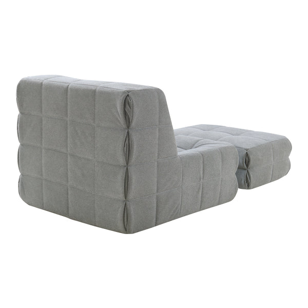 Fauteuil de sol Koskyvn avec repose-pieds 75 x 90 x 100 cm [en.casa]