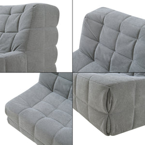 Fauteuil de sol Koskyvn avec repose-pieds 75 x 90 x 100 cm [en.casa]