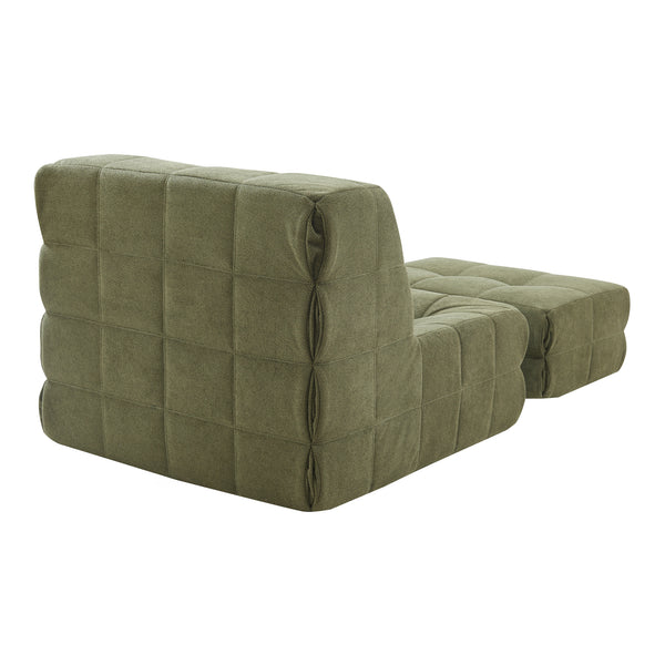 Fauteuil de sol Koskyvn avec repose-pieds 75 x 90 x 100 cm [en.casa]